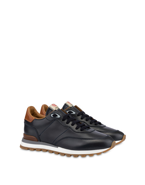 Santa Fe' Sneaker In Calfskin Blue