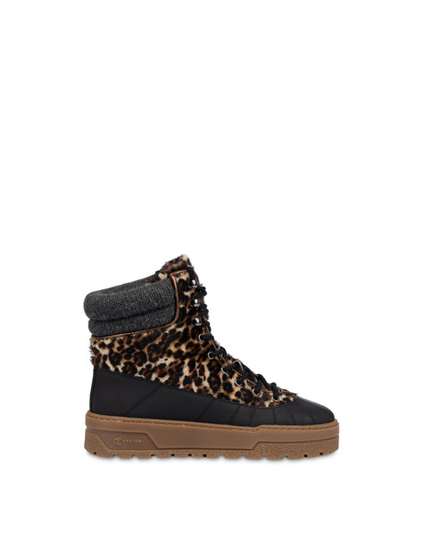 Polacchino Leopard/black/wood