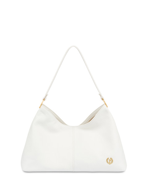 Echos Real Leather Shoulder Bag Ivory