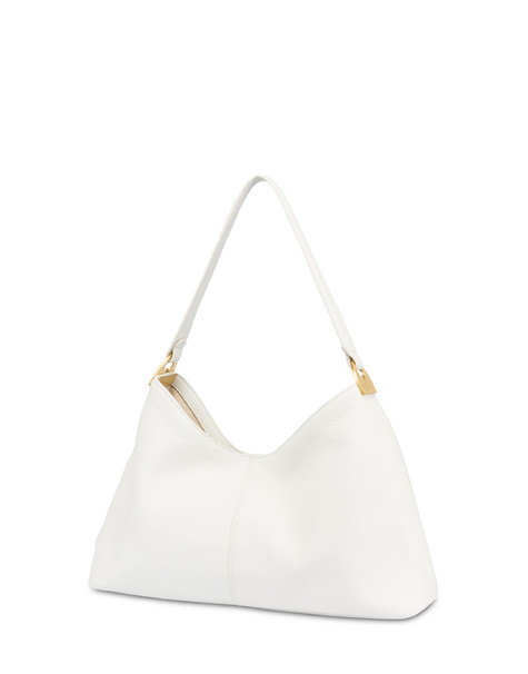 Echos Real Leather Shoulder Bag Ivory