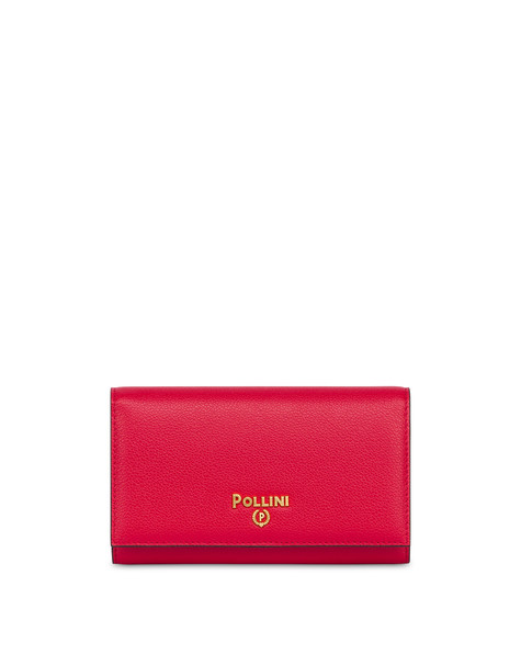 Pollini Lettering Wallet Red