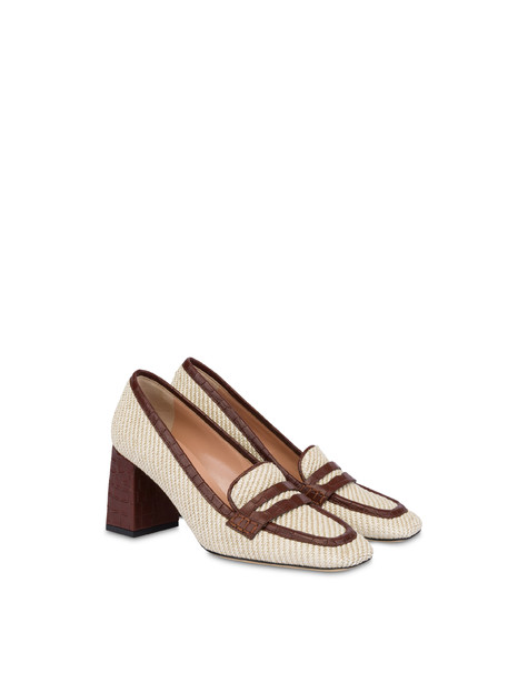 Loafer Camber Sand In Rafia Natural/legno
