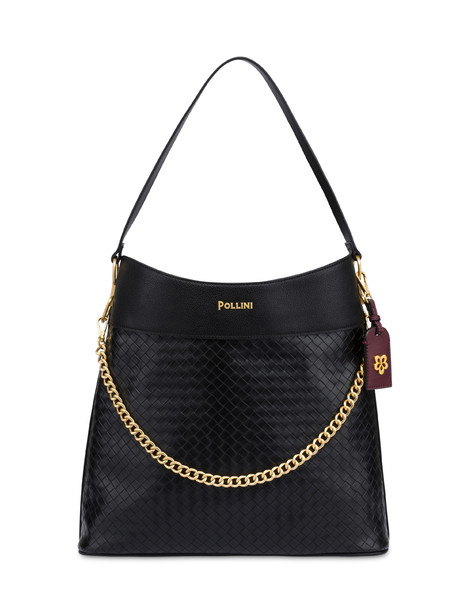 Shoulder Bag Dublin In Pu Nero/nero/bordeaux Shoulder Bag Dublin In Pu Nero/nero/bordeaux