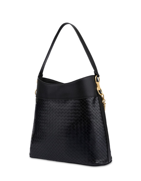 Shoulder Bag Dublin In Pu Nero/nero/bordeaux Shoulder Bag Dublin In Pu Nero/nero/bordeaux
