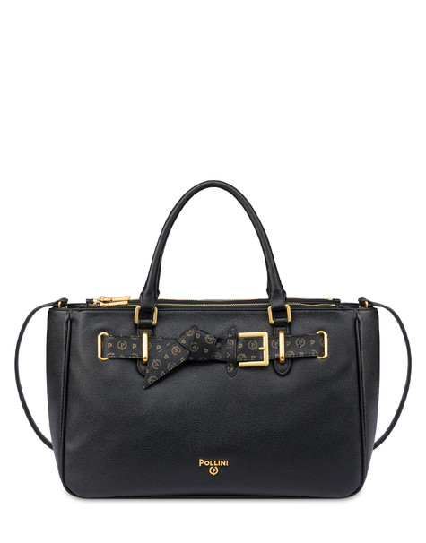 Belt Double Handle Bag Black/black Belt Double Handle Bag Black/black