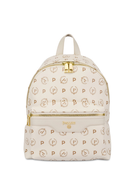 Zaino In Heritage Logo Avorio/avorio