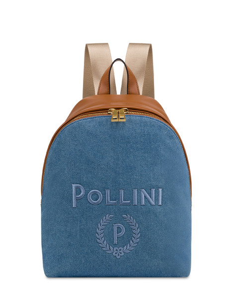 Capri Denim Backpack Blue/hide