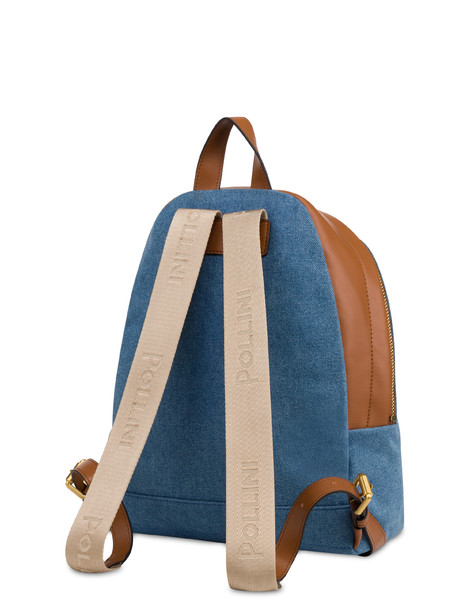 Capri Denim Backpack Blue/hide