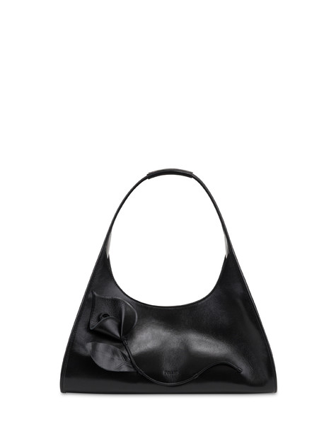 Hobo Bag Amonet In Vitello Nero