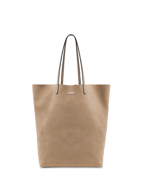 Shopping Bag Soul In Suede. Taupe/taupe