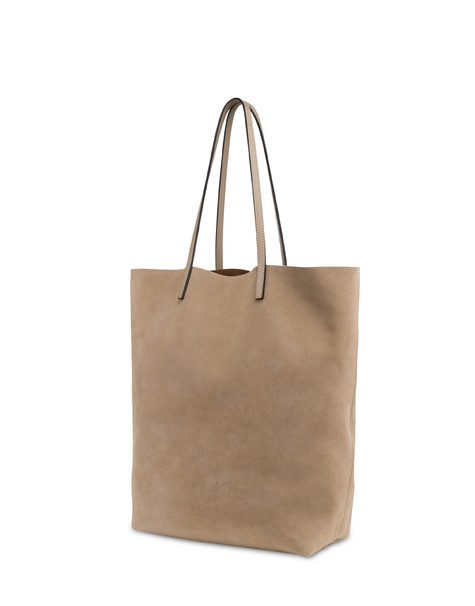 Shopping Bag Soul In Suede. Taupe/taupe
