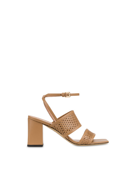 Sandale Glam Aus Hellem Kalbsleder 