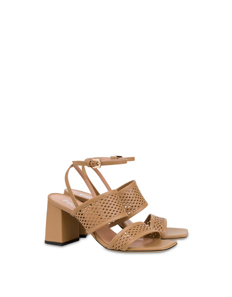 Sandale Glam Aus Hellem Kalbsleder 