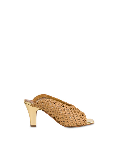 Muse Mule In Raffia Beige
