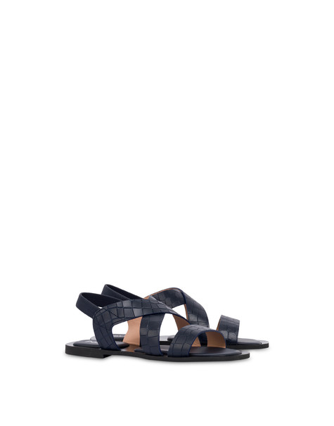 Igea Sandal In Calfskin Blue