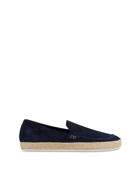 Panorama Split Leather Loafer Blue