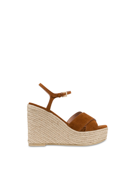 Sabrina Sandal In Suede Wood