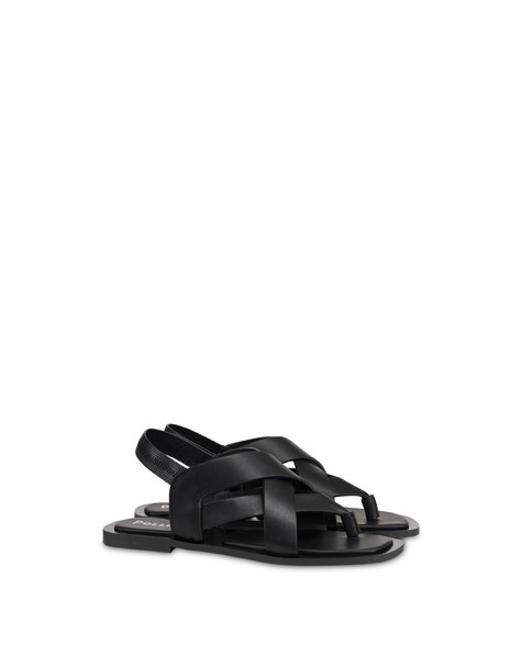 Igea Sandal In Calfskin Black