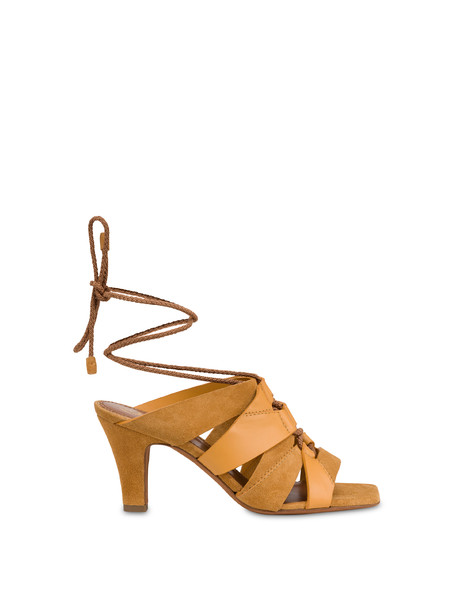 Wave Sandal In Calfskin Mustard/mustard