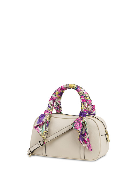 Bowling Bag Lirio In Soft Pu Avorio/avorio
