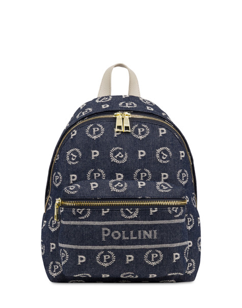 Zaino Heritage Marina In Denim Blu/avorio