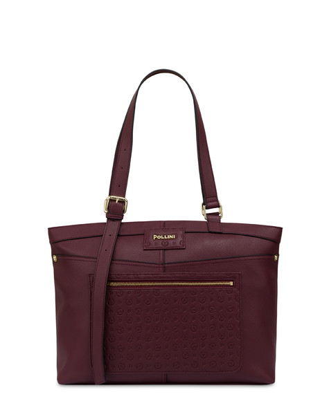 Indigo Shoulder Bag In Pu Burgundy/burgundy