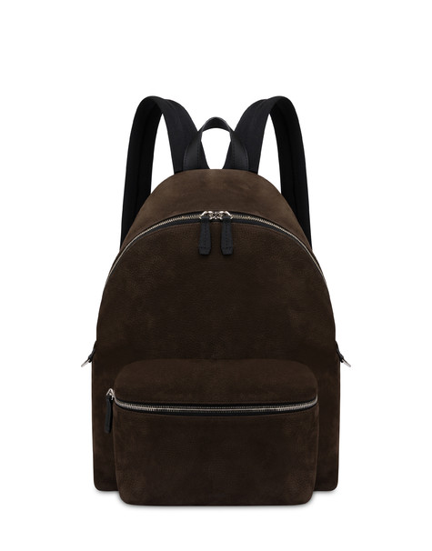 Rucksack Aus Nubuk- Und Kalbsleder 