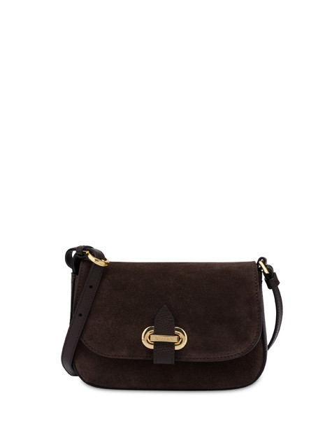Small Fence Crossbody Bag In Calfskin Dark Brown/dark Brown