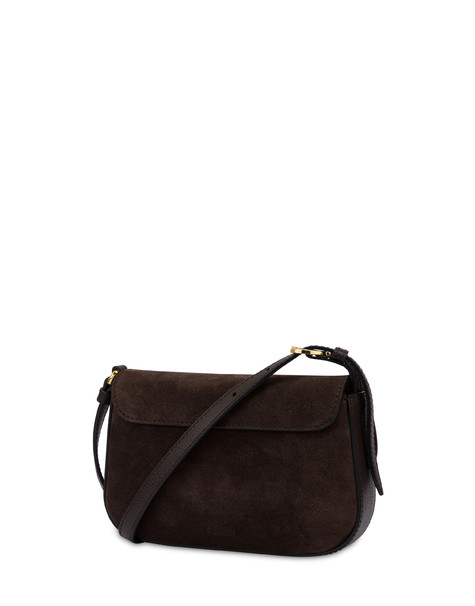 Small Fence Crossbody Bag In Calfskin Dark Brown/dark Brown