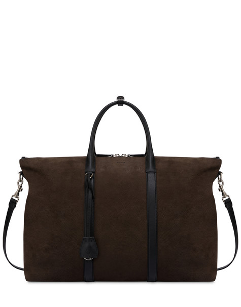 Reisetasche Aus Nubuk- Und Kalbsleder 