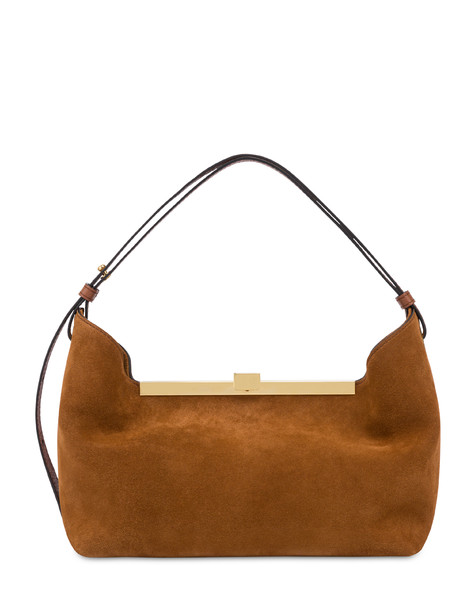 Lilly Handbag In Split Leather And Calfskin Hide/hide