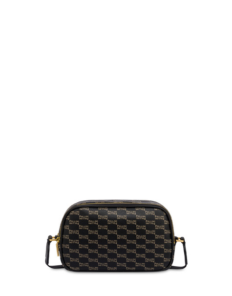 Camera Bag Iconic In Saffiano Pu Stampato Nero/taupe