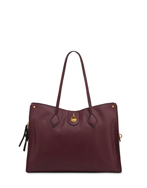 Shopping Bag Drop In Mini Grained Pu Burgundy