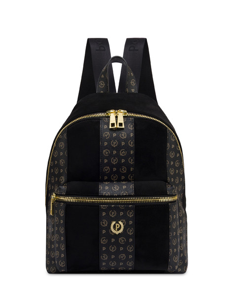 Zaino Interplay In Fabric Suede Ed Heritage Pvc Nero/nero