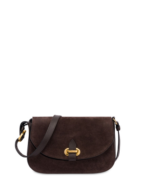 Fence Crossbody Bag In Calfskin Dark Brown/dark Brown