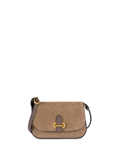 Small Fence Crossbody Bag In Calfskin Taupe/taupe