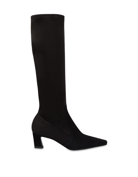 Aurora Boot In Stretch Pl Velour Black