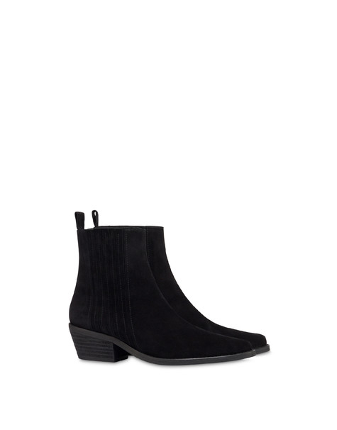 Stiefelette Texas Flare Aus Spaltleder 