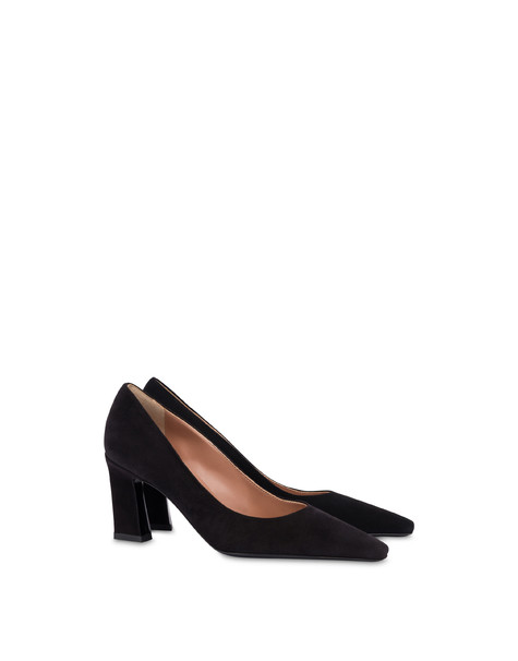 Décolleté Aurora In Camoscio Nero