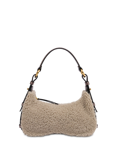 Borsa A Spalla Identity Small In Montone E Vitello Stone/fucile