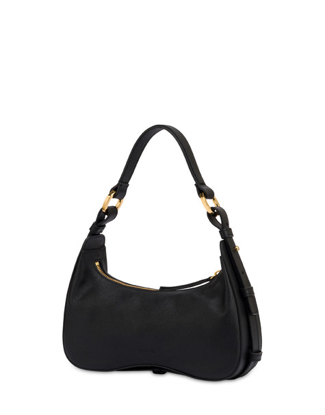 Identity Small Calfskin Shoulder Bag Black