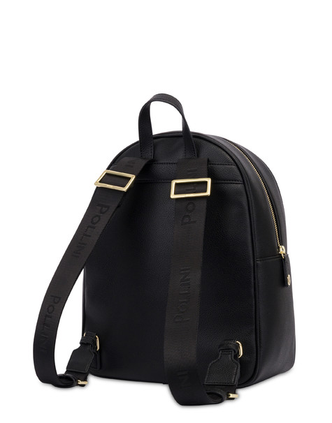 Zaino Anna In Mini Grained Ed Heritage Pvc Nero/nero