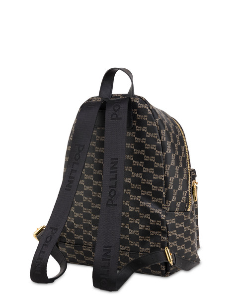 Rucksack „iconic“ Aus Bedrucktem Saffiano-leder 