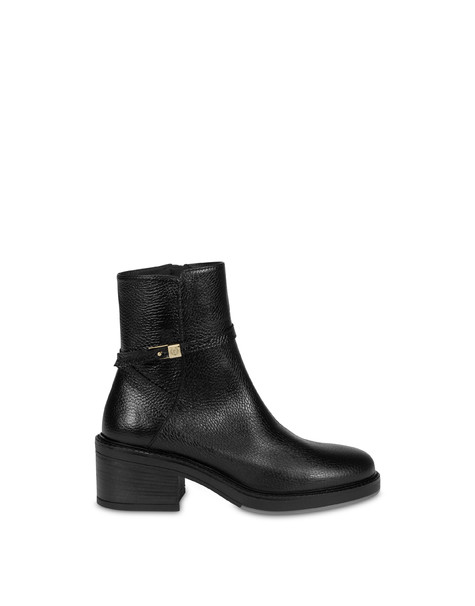 Laura Ankle Boots In Tumbled Calfskin Black