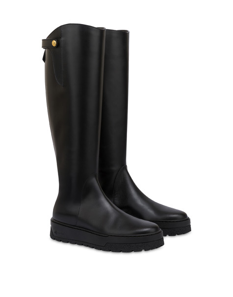 Ice Cracker Calfskin Boot Black