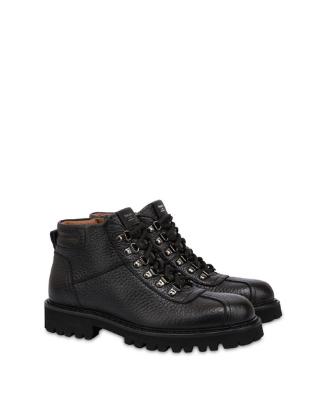 'budapest' Ankle Boots In Deer-print Calfskin Black