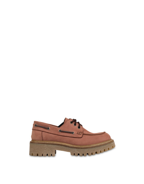 'tourist' Boat Shoes In Nubuck Old Rose