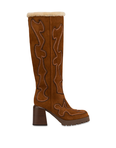 Stiefel „austin“ Aus Spaltleder 
