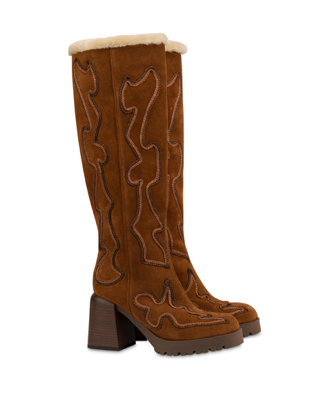 Stiefel „austin“ Aus Spaltleder 