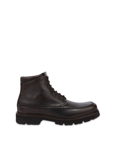 George Ankle Boots In Garnet Calfskin Dark Brown/dark Brown